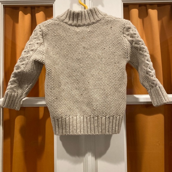 2T cream knit sweater, VGUC. - Picture 8 of 8